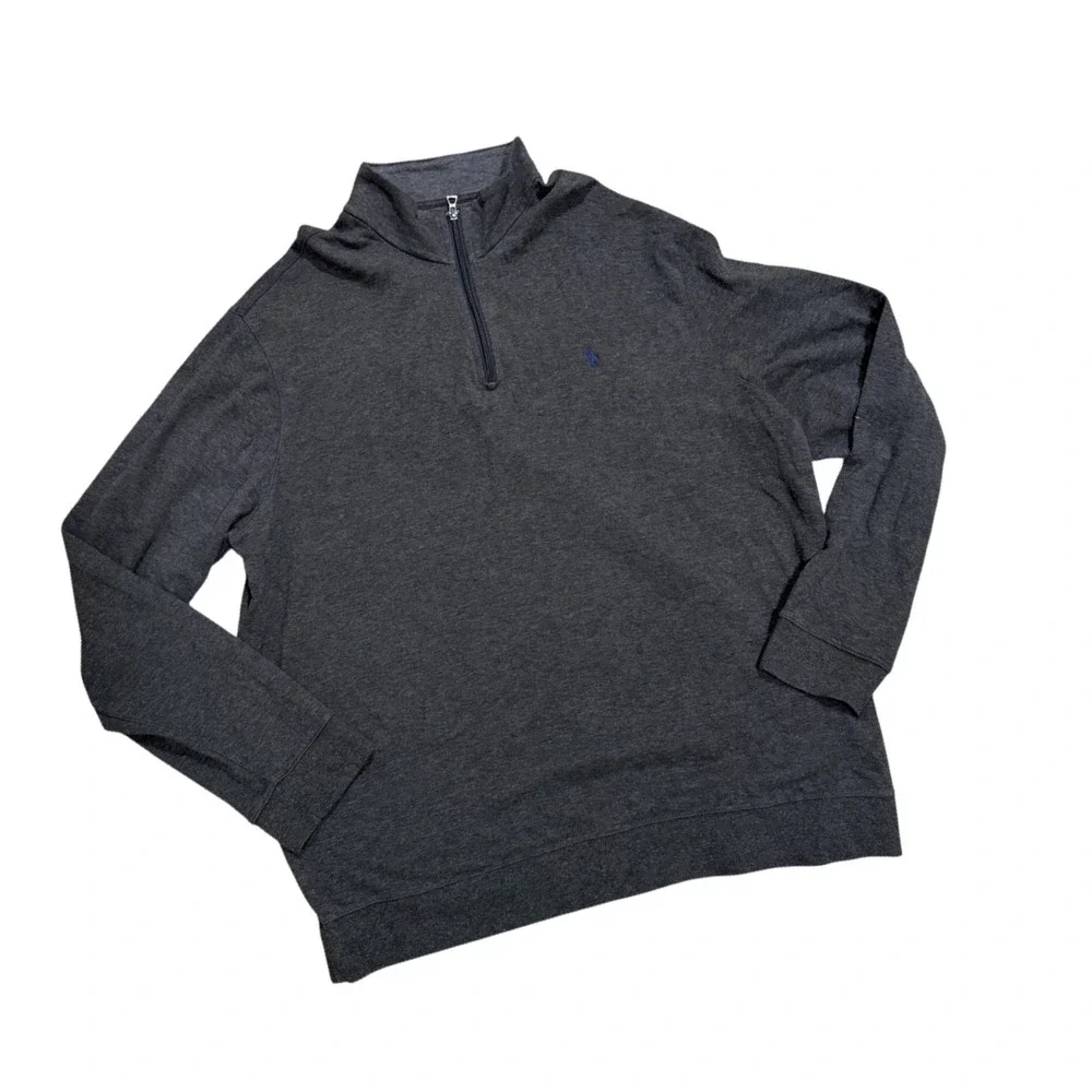 Polo Ralph Lauren Mens XXL Quarter Zip Pullover Preppy mock neck Pony Logo